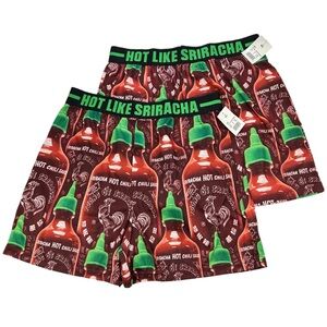 Hot Like Sriracha Boxer shorts(2), M. NWT